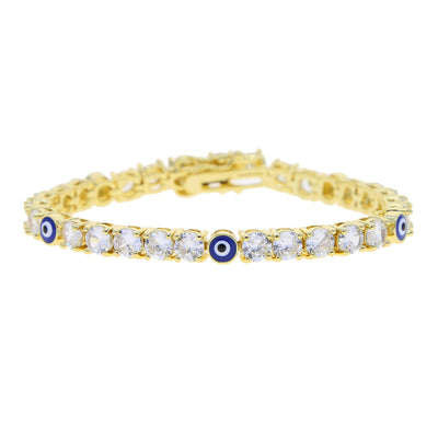 5mm Zircon Eye Tennis Chain Bracelet